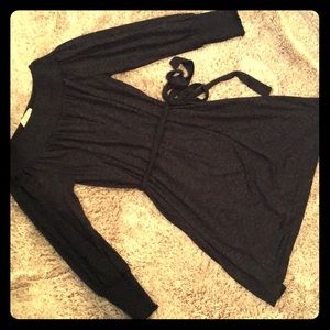 Loft dark blue cotton dress